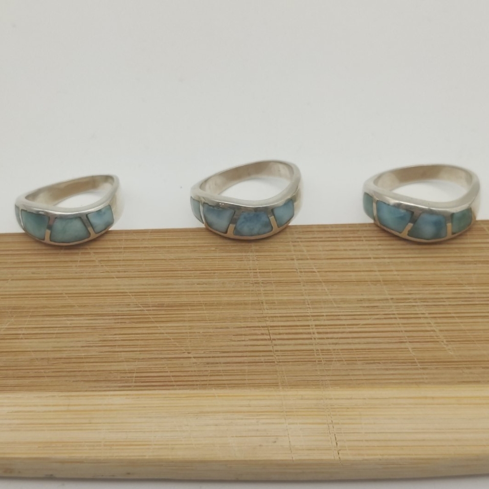Larimar Silver Ring - image 6